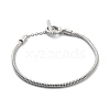 Brass Snake Chain Bracelets for Men Women BJEW-G736-05P-4