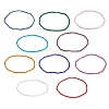 10Pcs 10 Color Bling Glass Beaded Stretch Bracelets Set for Women BJEW-JB08974-4