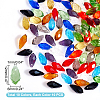 AHADERMAKER 100Pcs 10 Colors Transparent Glass Beads GLAA-GA0001-37-2