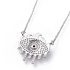 304 Stainless Steel Pendant Necklaces NJEW-F271-07-4