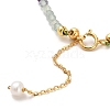 Natural Peridot Bead and Natural Fluorite Bead Bracelets BJEW-E098-06G-3