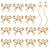 16Pcs Brass Micro Pave Cubic Zirconia Charms KK-BC0014-45D-1