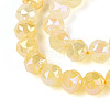 Anti-Tarnish Electroplate Glass Beads Strands GLAA-N064-8mm-03-4