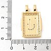 Brass Micro Pave Cubic Zirconia Pendants KK-U053-20G-04-3