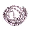 Electroplate Opaque Glass Beads Strands EGLA-N022-09A-C02-2
