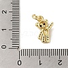 Brass Micro Pave Clear Cubic Zirconia Pendants KK-R162-004I-G-3