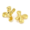 Rack Plating Flower Brass Stud Earrings EJEW-I313-09G-2