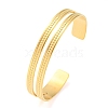 304 Stainless Steel Open Cuff Bangles BJEW-K230-01G-01-1