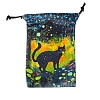 Cat Theme Rectangle Velvet Printed Storage Bags PW-WG239A9-12-1