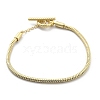 Brass Snake Chain Bracelets for Men Women BJEW-G736-05G-4