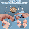 3Pcs 925 Sterling Silver Stud Earring Findings STER-UN0001-40-5