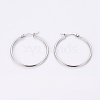 304 Stainless Steel Hoop Earrings EJEW-WH0002-03A-P-1