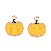 Thanksgiving Day Theme Alloy Enamel Pendants X1-ENAM-T020-35O-1