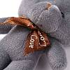 PP Cotton Mini Animal Plush Toys Bear Pendant Decoration HJEW-C002-03B-3