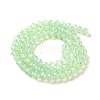 Baking Painted Transparent Glass Beads Strands DGLA-A034-J6MM-D02-2