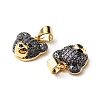 Rack Plating Brass Micro Pave Cubic Zirconia Charms KK-G456-23G-05-3