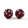 Polymer Clay Pave Rhinestone Beads RB-T018-01E-2