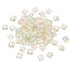 Electroplate Transparent Glass Beads GLAA-A045-03A-1