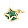 Brass Micro Pave Cubic Zirconia Pendants KK-H273-12G-2