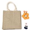 Jute Tote Bags Soft Cotton Handles Laminated Interior ABAG-F003-03-2