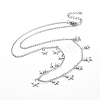 (Jewelry Parties Factory Sale)304 Stainless Steel Pendant Bib Necklaces NJEW-G334-09P-1