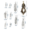 20Pcs 10 Style Tibetan Style Alloy Pendant TIBEP-YW0001-32-2