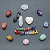 Tumbled and Heart Stone & Bracelet & Necklace Mixed Natural Gemstone Healing Stones Set X1-PW-WG44401-01-2