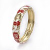 Zinc Alloy Bangles BJEW-P217-01G-2