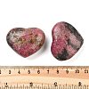 Natural Rhodonite Heart Love Healing Stones G-G125-01A-3