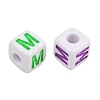 Opaque Acrylic Enamel European Beads AC-ACBA1794-04M-2