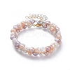 Natural Freshwater Pearl Beaded Bracelets Sets BJEW-JB05122-1