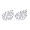 Non-Tarnish 201 Stainless Steel Filigree Big Pendants STAS-S118-050-2