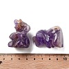 Natural Amethyst Carved Figurines DJEW-L023-D04-3