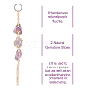 Elecrelive 3Pcs 3 Style Irregular Gemstone Hanging Pendant Decoration HJEW-EL0001-08-3