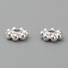 Alloy Beads Daisy Spacer Beads LF1249Y-01S-RS-2