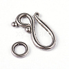 Tibetan Style Alloy Hook and Eye Clasps PALLOY-E436-56AS-NR-3