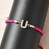 Adjustable Nylon Cord Bracelets X-BJEW-C096-01G-21-3