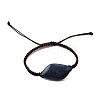 Natural Lapis Lazuli Beads Braided Bead Bracelets BJEW-Q070-01G-4