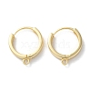 Brass Hoop Earrings Findings EJEW-M025-02P-1