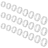 Unicraftale 24Pcs 8 Size 201 Stainless Steel Grooved Finger Ring Settings STAS-UN0041-46P-9