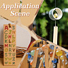 15Pcs 15 Colors Wood Blank Bookmarks for DIY Engraved Craft WOOD-ME0001-05-5