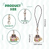 Alloy Enamel Mobile Strap HJEW-SW00025-02-2