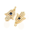 Brass Micro Pave Cubic Zirconia Pendants CU-CBAB719-04G-H-2