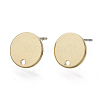 Smooth Surface Iron Stud Earring Findings IFIN-N005-16-1