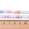 Anti-Tarnish Electroplate Bicone Glass Beads Strands EGLA-T021-6mm-16-10-4