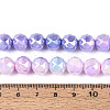 Anti-Tarnish Electroplate Glass Beads Strands GLAA-N010-10mm-14-2