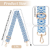 Rhombus Pattern Nylon Canvas Handbag Webbing Bag Straps FIND-CN0002-38B-2