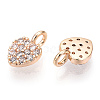 Brass Micro Pave Cubic Zirconia Charms X-KK-P157-14G-01-NF-2