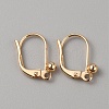 Brass Leverback Earring Findings KK-WH0044-126-1