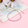 Faceted Natural Amethyst Beaded Bracelets for Women BJEW-JB05928-03-4